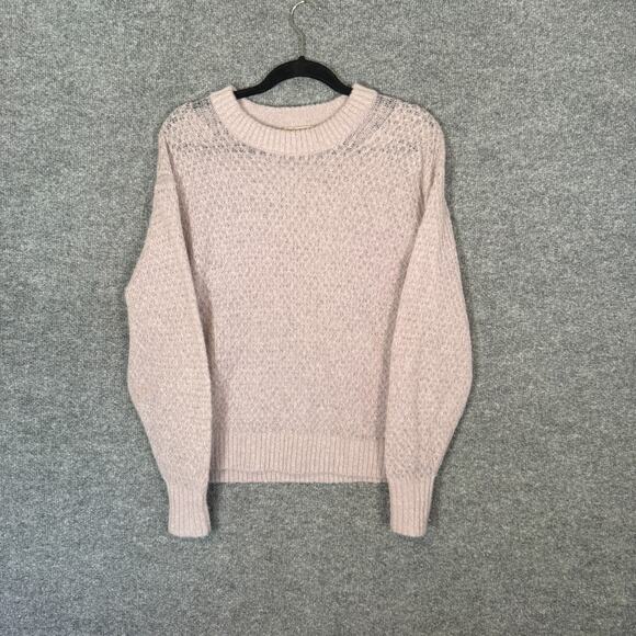 Everlane Sweaters - Everlane Sweater Womens XS Purple Lightweight Open Knit Alpaca Merino Wool Blend